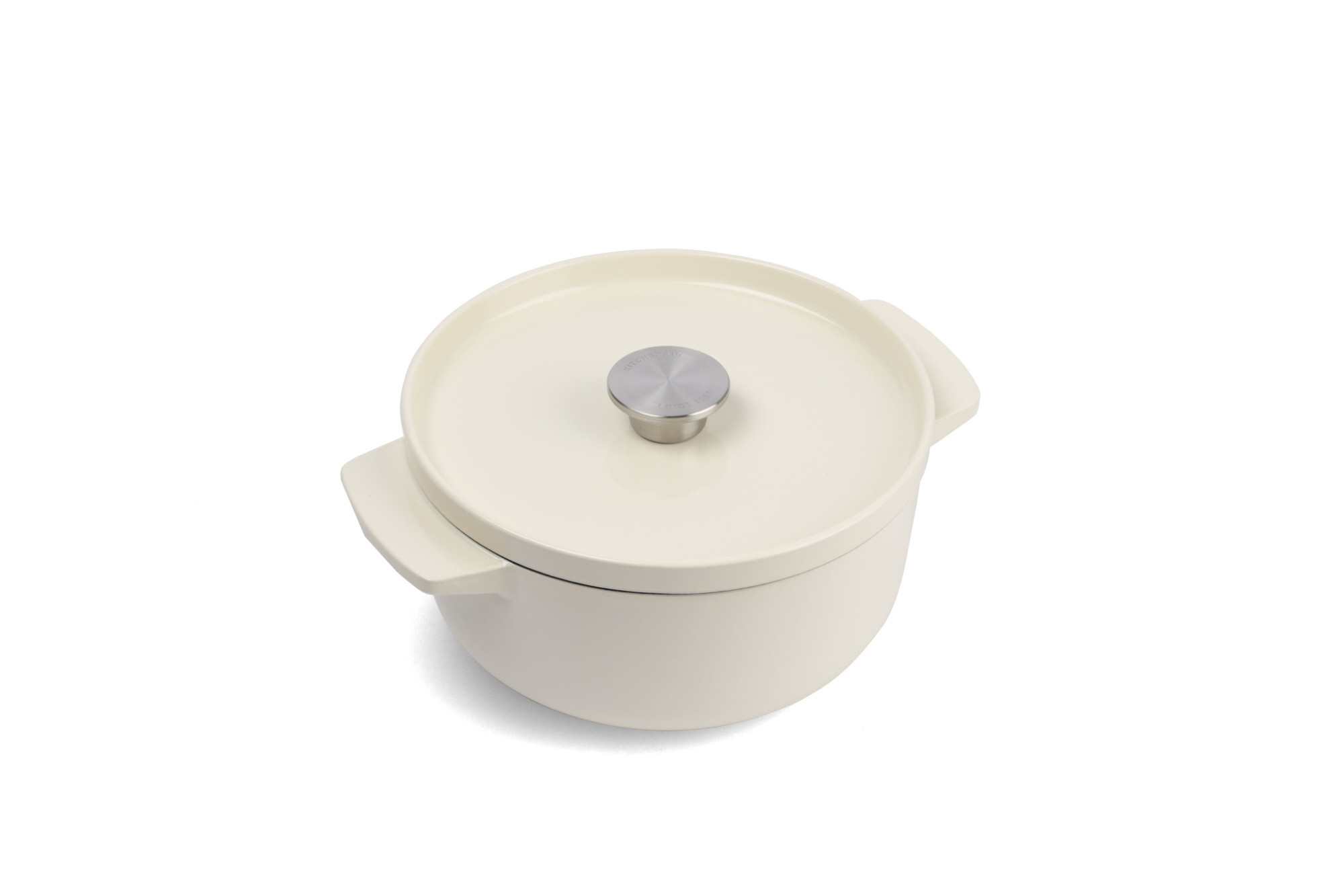KitchenAid Garnek żeliwny Cast Iron 22cm 3,3l kremowy