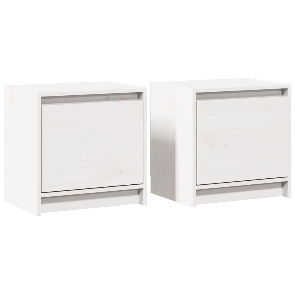 2x Szafka Nocna Stolik Komoda Biała Do Sypialni 40x30,5x40 cm