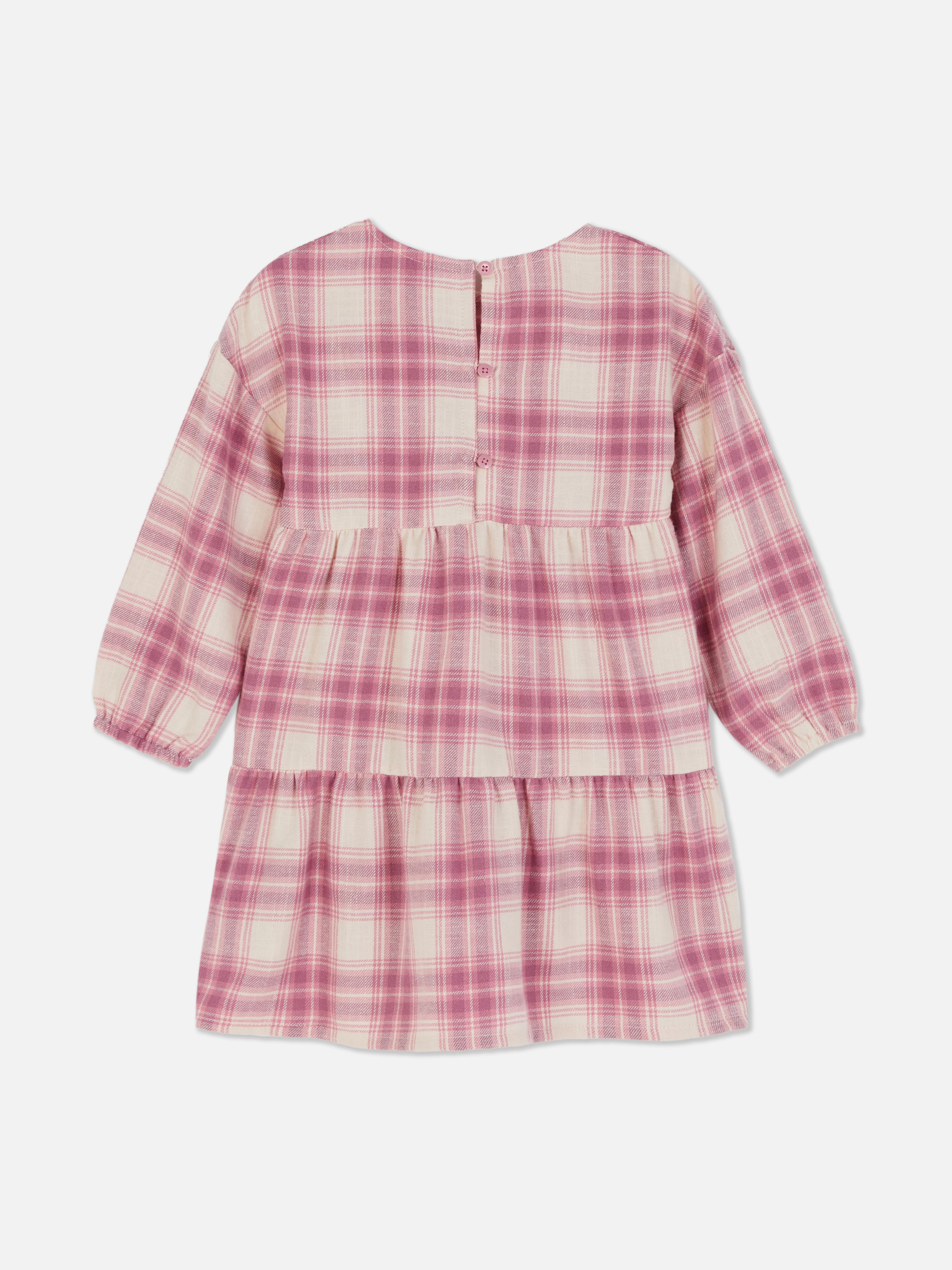 1.5-8yrs | Check Tiered Dress