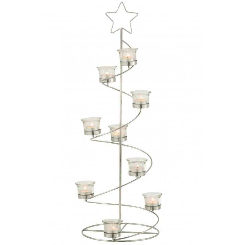 - Arbre en métal argent 27x24x71 cm