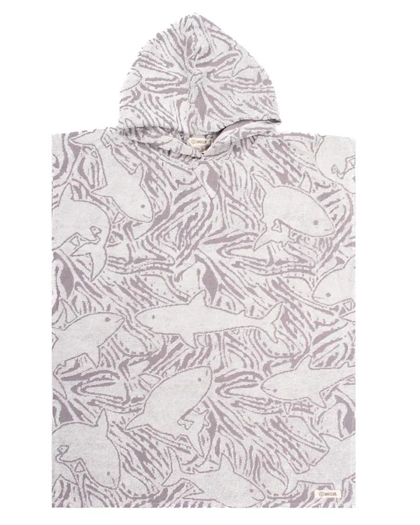 Sharks Hooded Poncho Youth