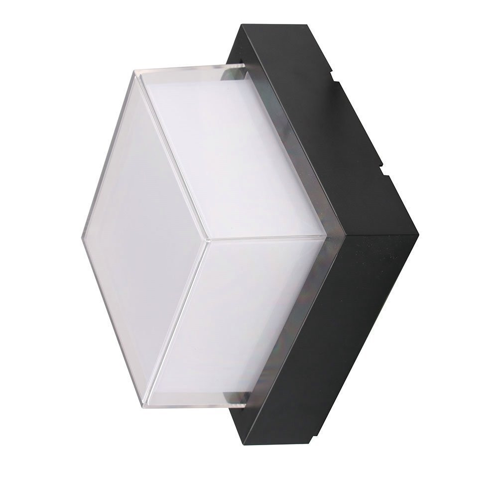 Kinkiet zewnętrzny VT-828 3000K czarny LED 1x12W 1200lm IP65 V-TAC