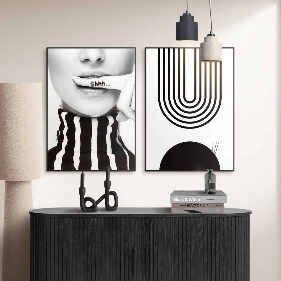 Set poster met lijst - Stilte in Stijl