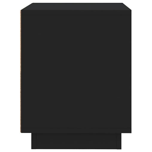 NNEVL Bedside Cabinets 2 pcs Black 44x35x45 cm Engineered Wood