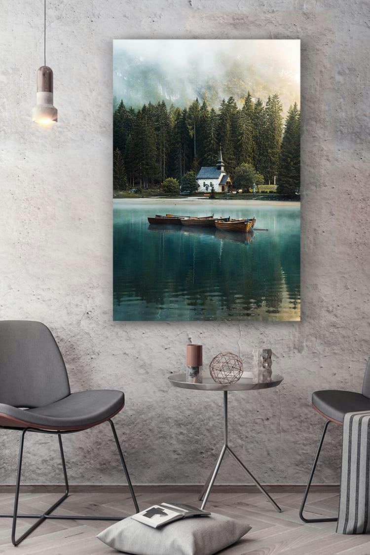 LAC DE BRAIES - Photographie d'art d'Hugo Grandcolas 60x90 cm sur alu