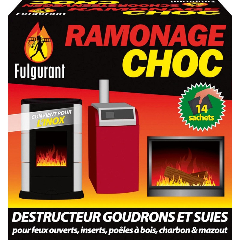 Poudre de ramonage Choc en sachets 14 x 40 g