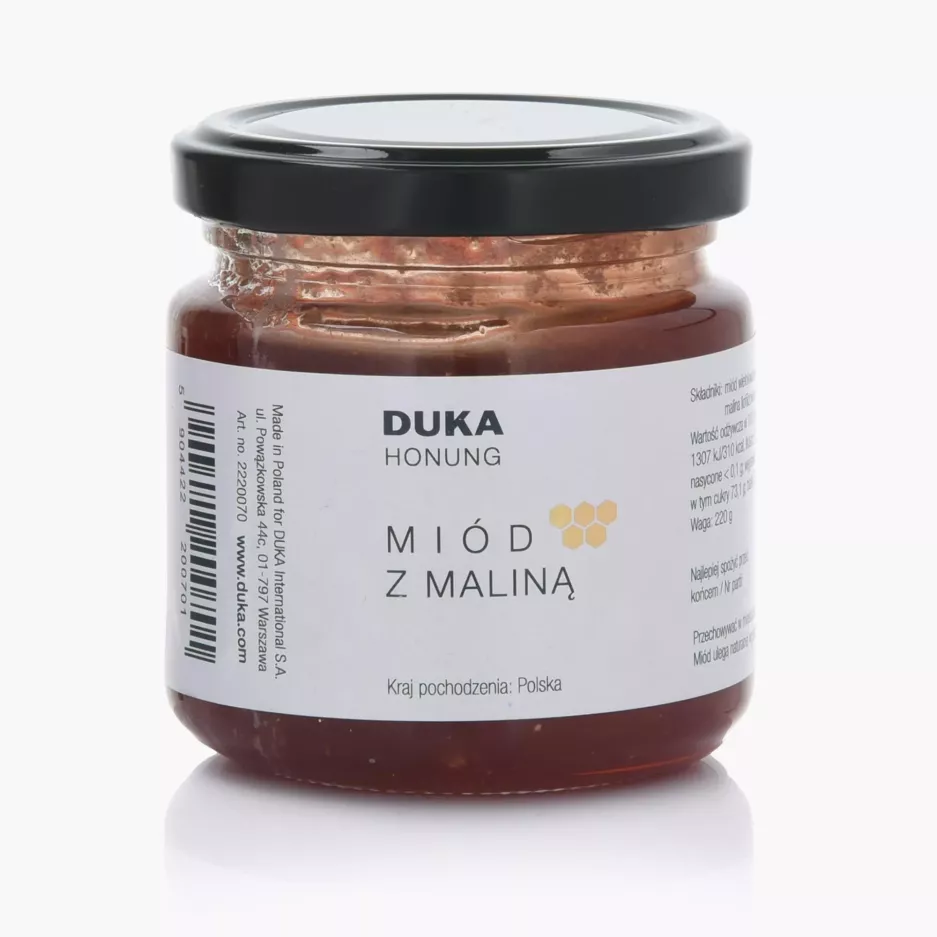 Miód z maliną DUKA HONUNG 220 g