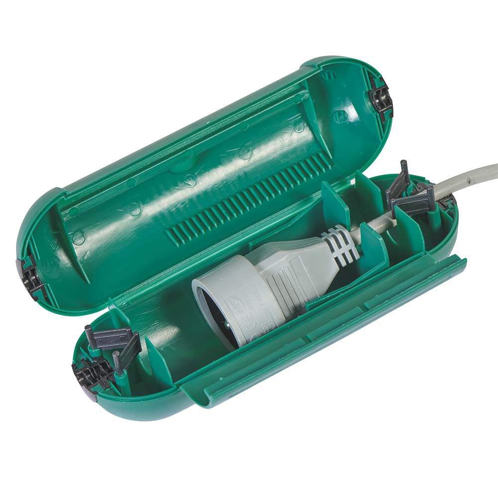 BoÎtier étanche protection câble électrique vert