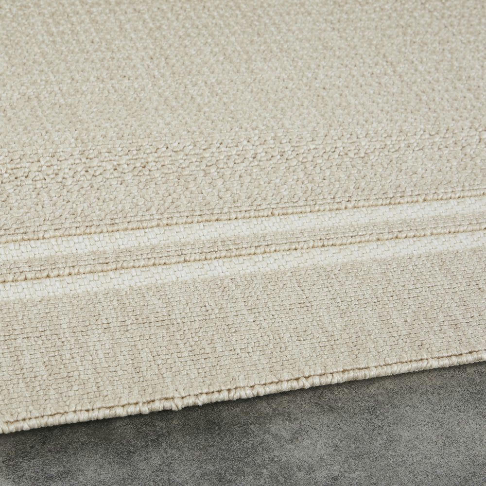 VALLAT - Tapis en polypropylène tissé beige 140X200