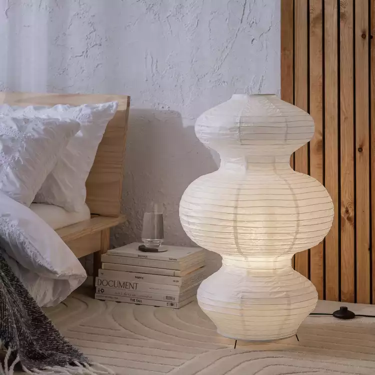 Habitat Sala Paper 3 Tier Floor Lamp - White