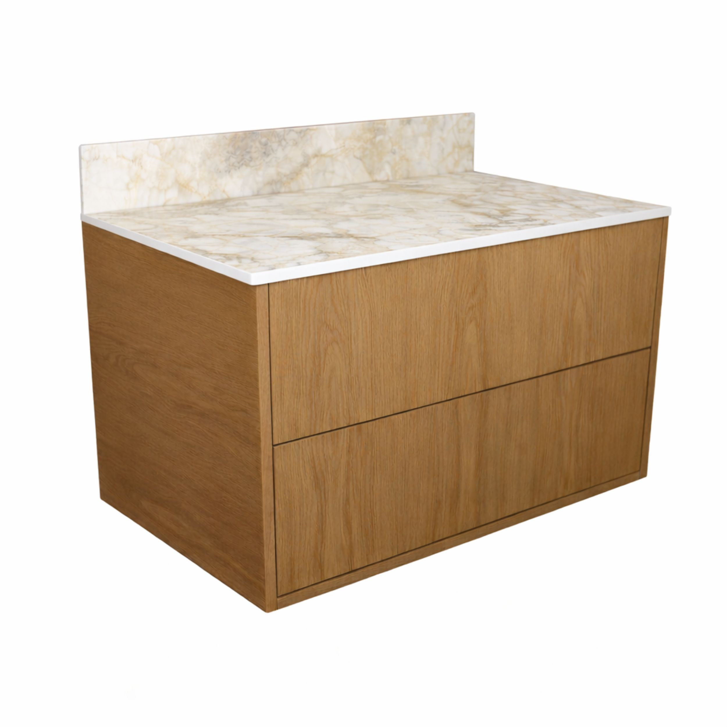 Blat łazienkowy HPL do szafki 40cm 41x35,5cmBreccia z panelem 12cm