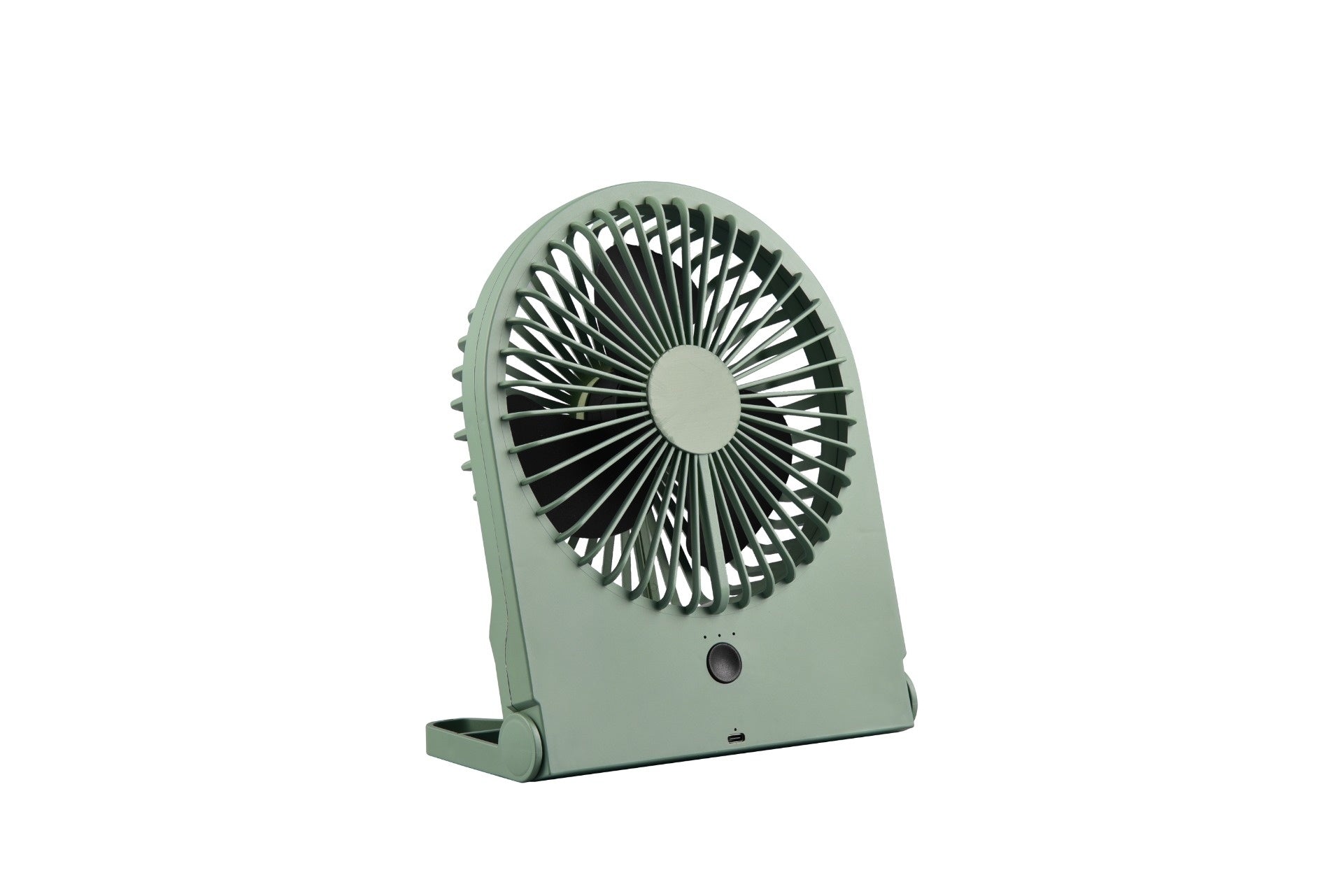 Trio Leuchten Tafelventilator Breezy - H 23 cm - Accu oplaadbaar – pistache groen