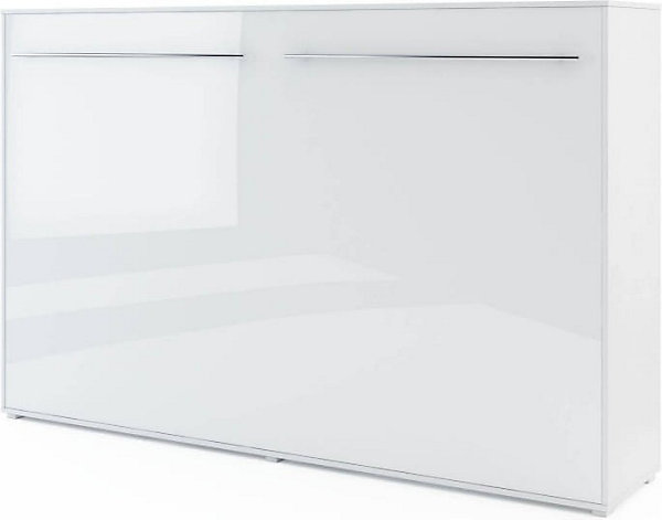 Lit escamotable DENEB 120x200 cm en trois coloris - Couleur: Blanc laqué