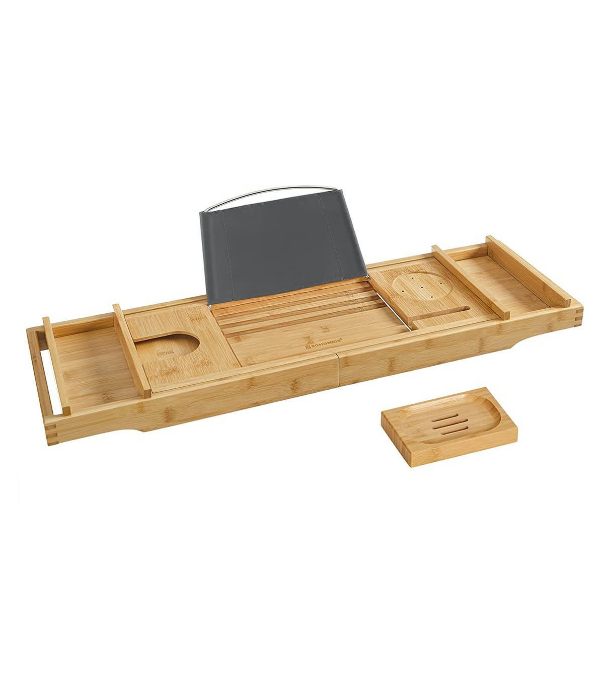 - Pont de Baignoire Extensible en Bambou - L75/109 cm