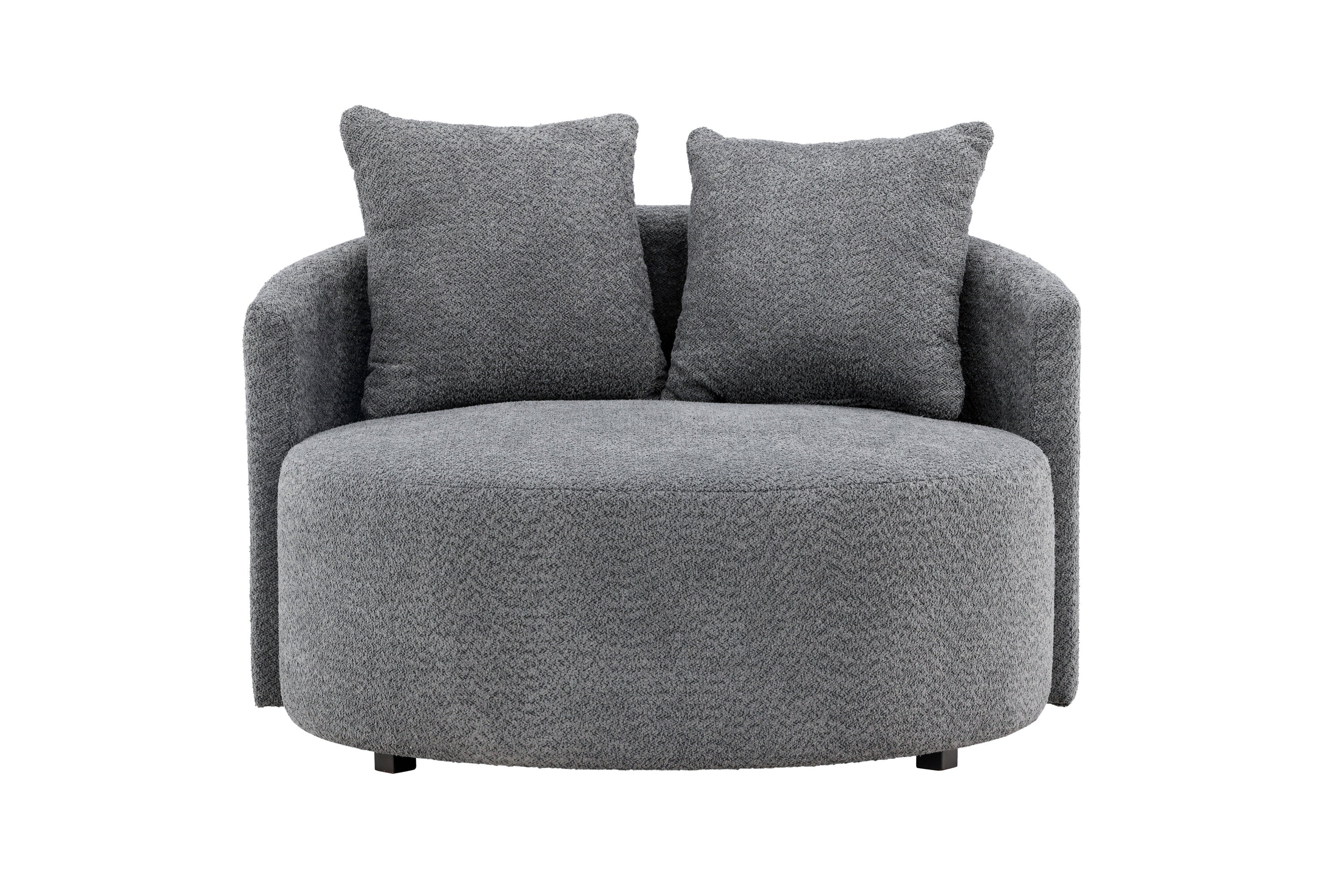 Rebellenclub Vaian Loungefauteuil XL - Grijs