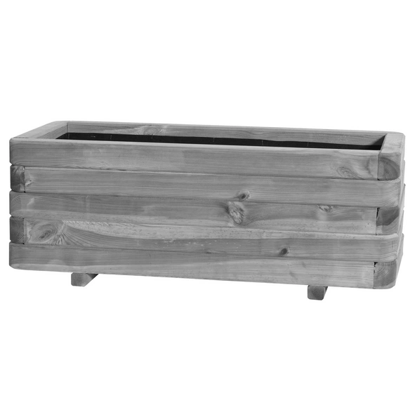 Blumenkasten, BxH: 120 x 35 cm, beige, Holz