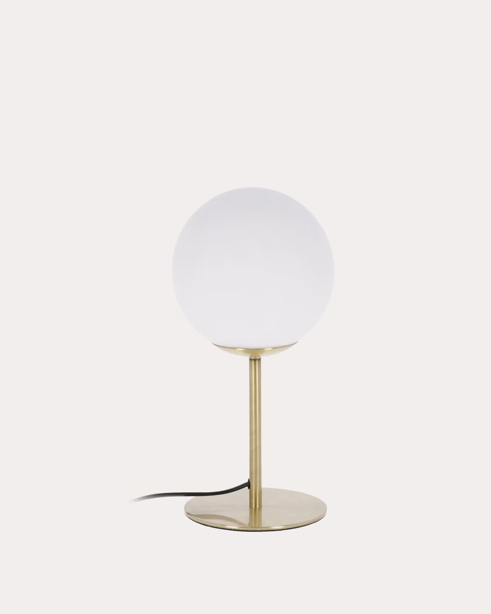 Lámpara de mesa Mahala de acero y cristal glaseado