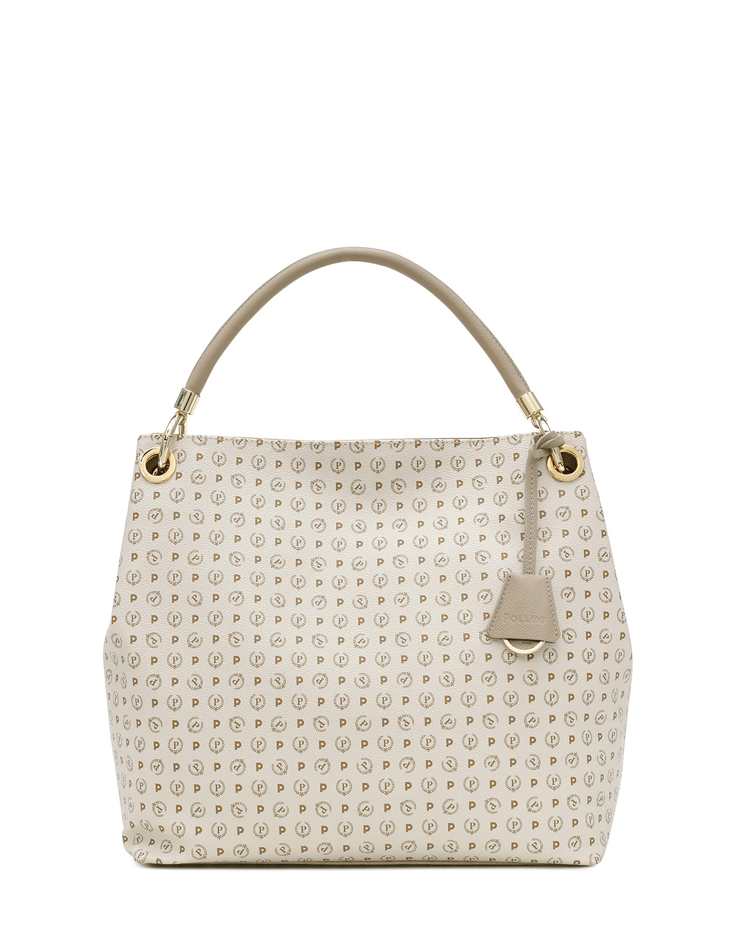 Borsa A Spalla Heritage Logo Classic Avorio/ghiaccio