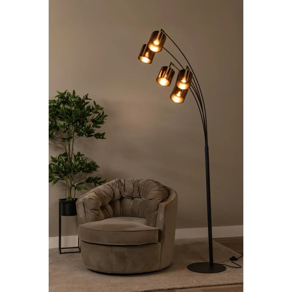 Lucide RANKOS Vloerlamp - Zwart