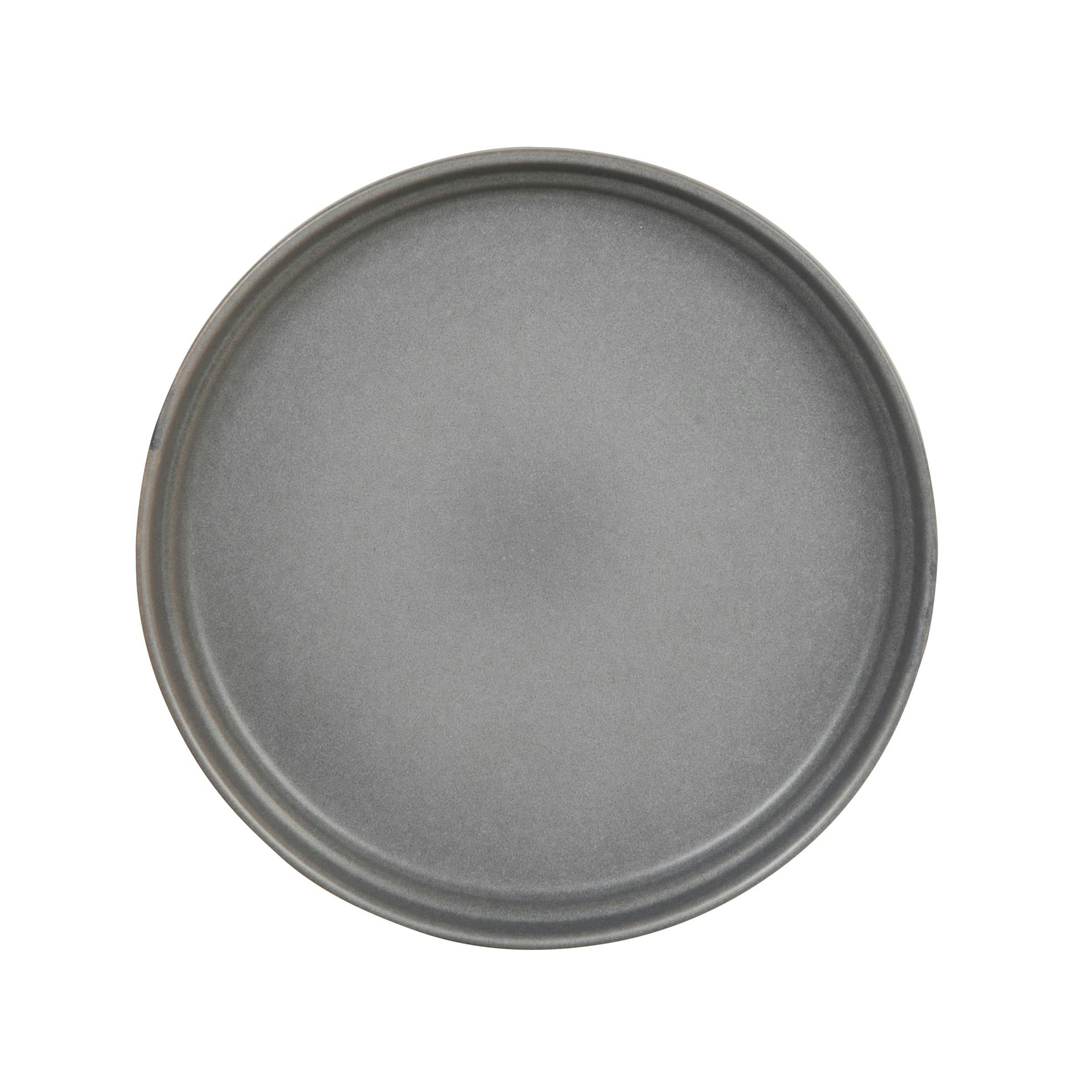 BETON - Assiette à dessert en grès gris