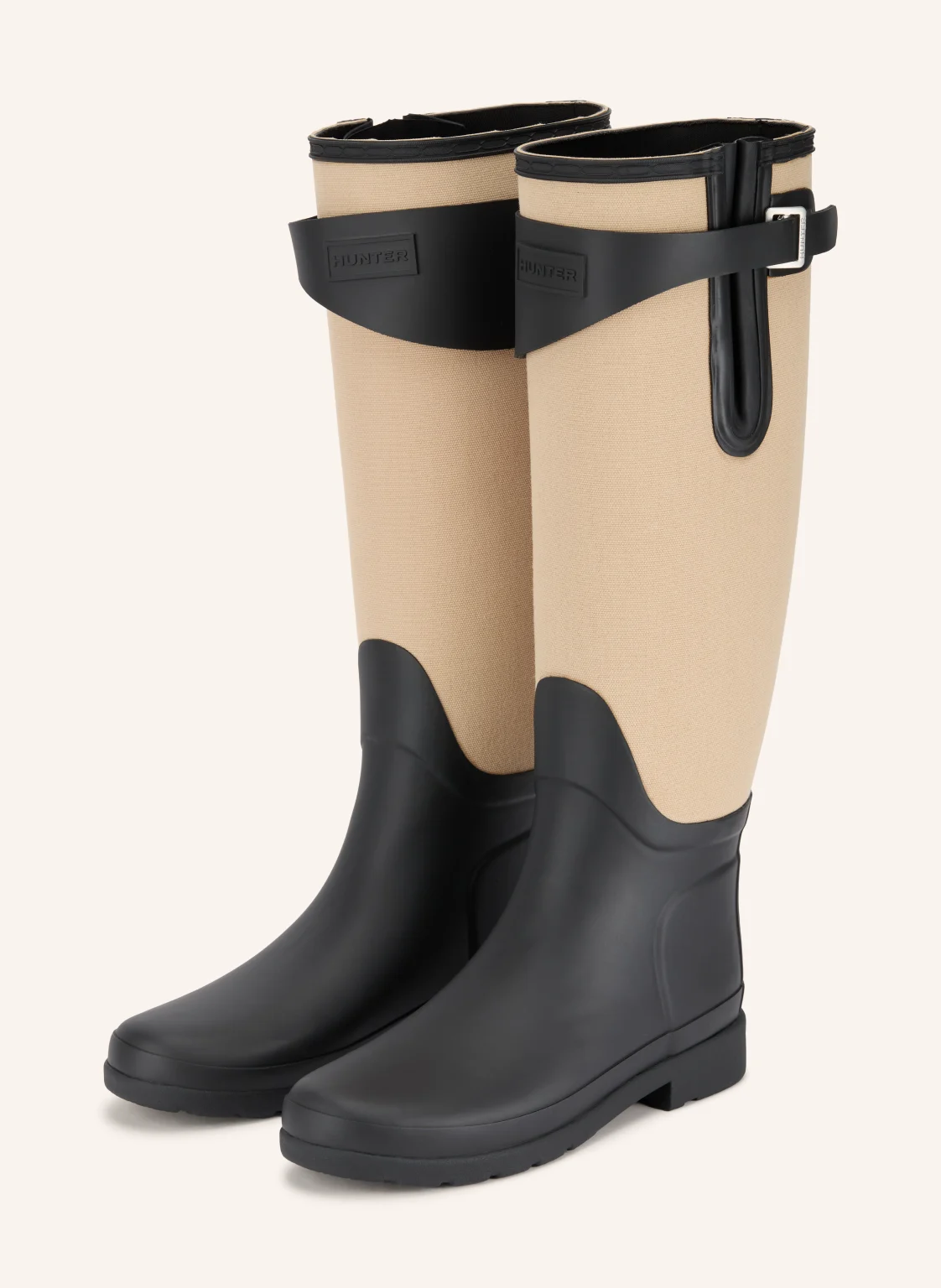 HUNTER Gummistiefel REFINED TALL CANVAS
