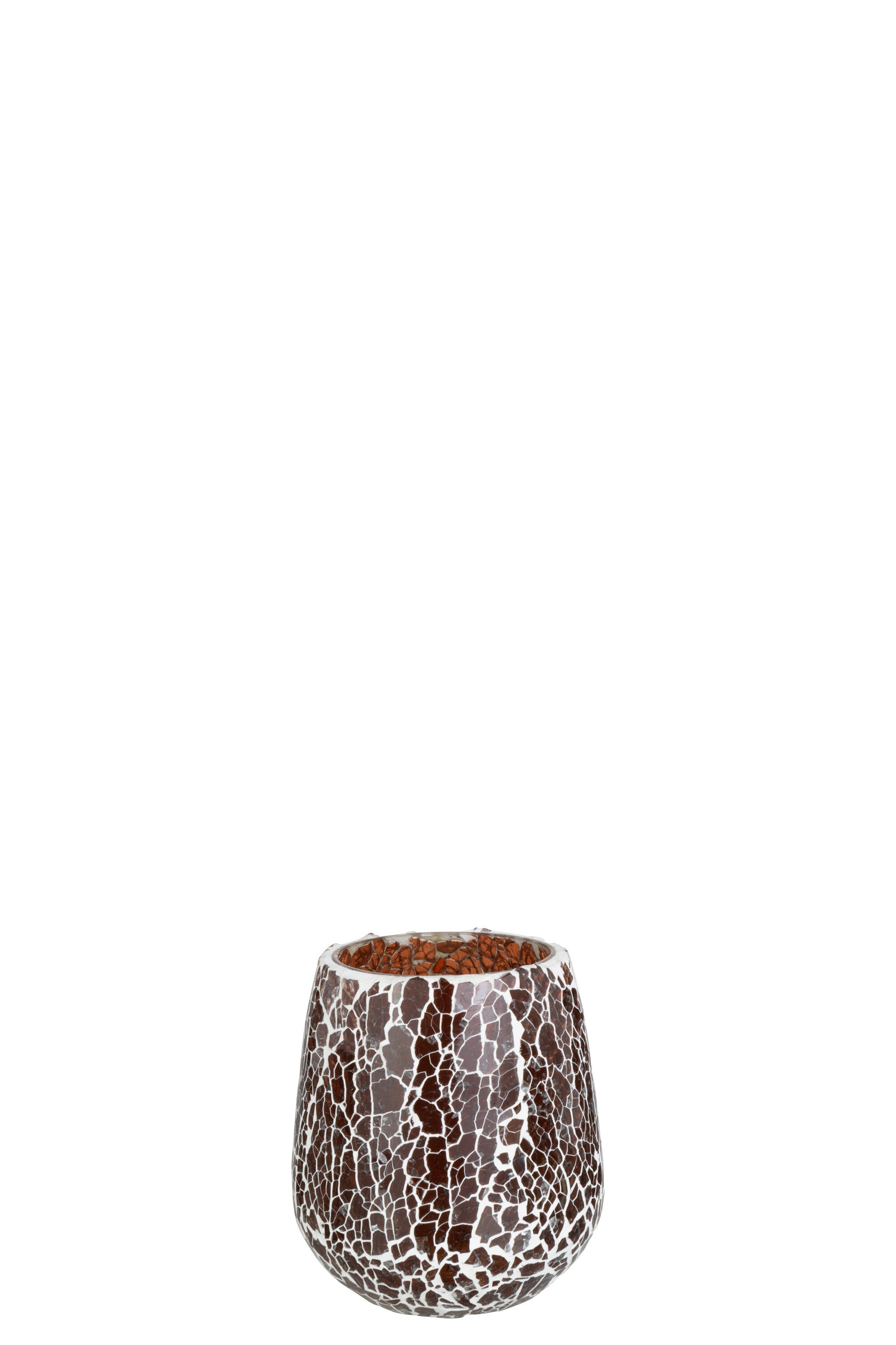 J-Line kaarshouder Ali - glas - bruin - medium