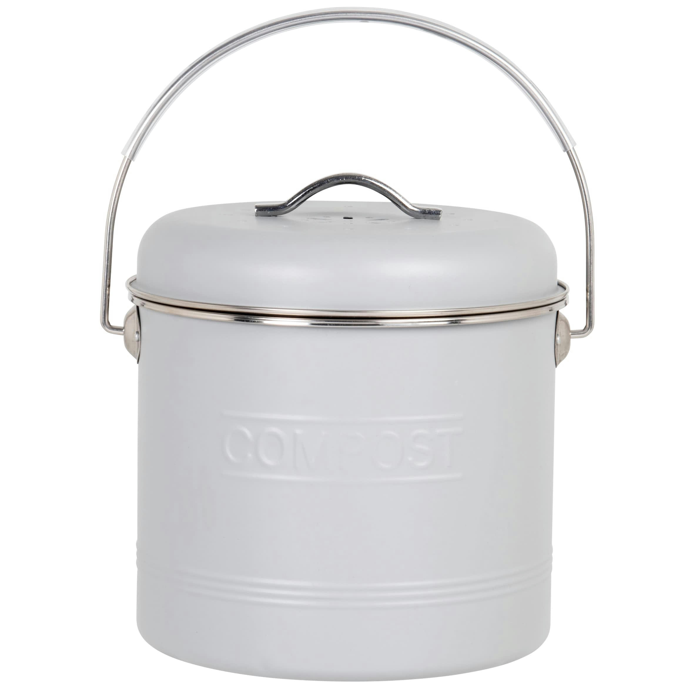 ESSENTIEL - Compost en métal gris