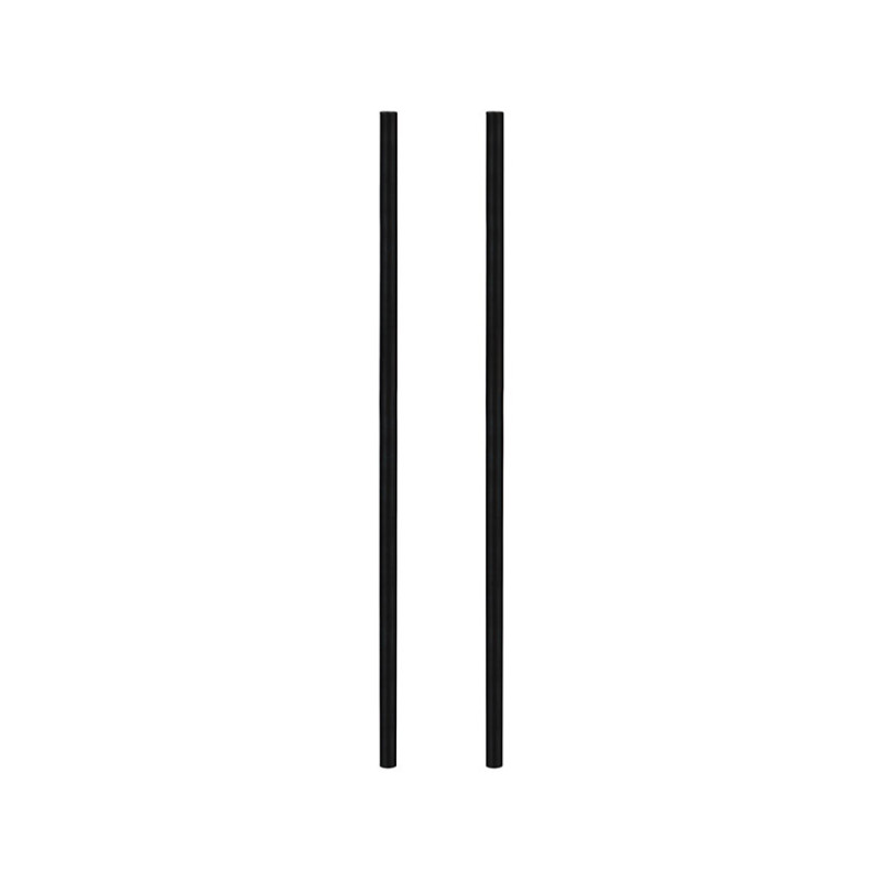 Piquets pour boite aux lettres en acier laqué noirs PRACTO GARDEN