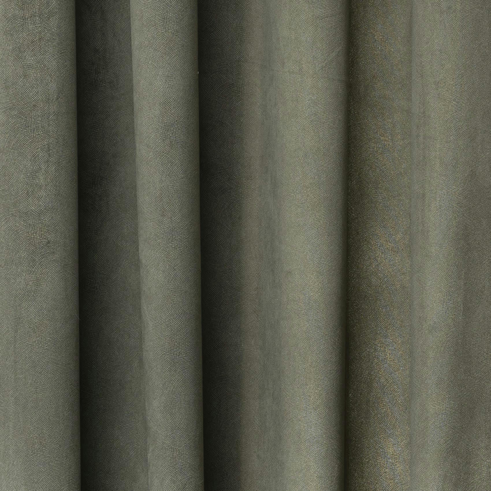 - Rideau uni esprit loft polyester/velours kaki 140x260 cm