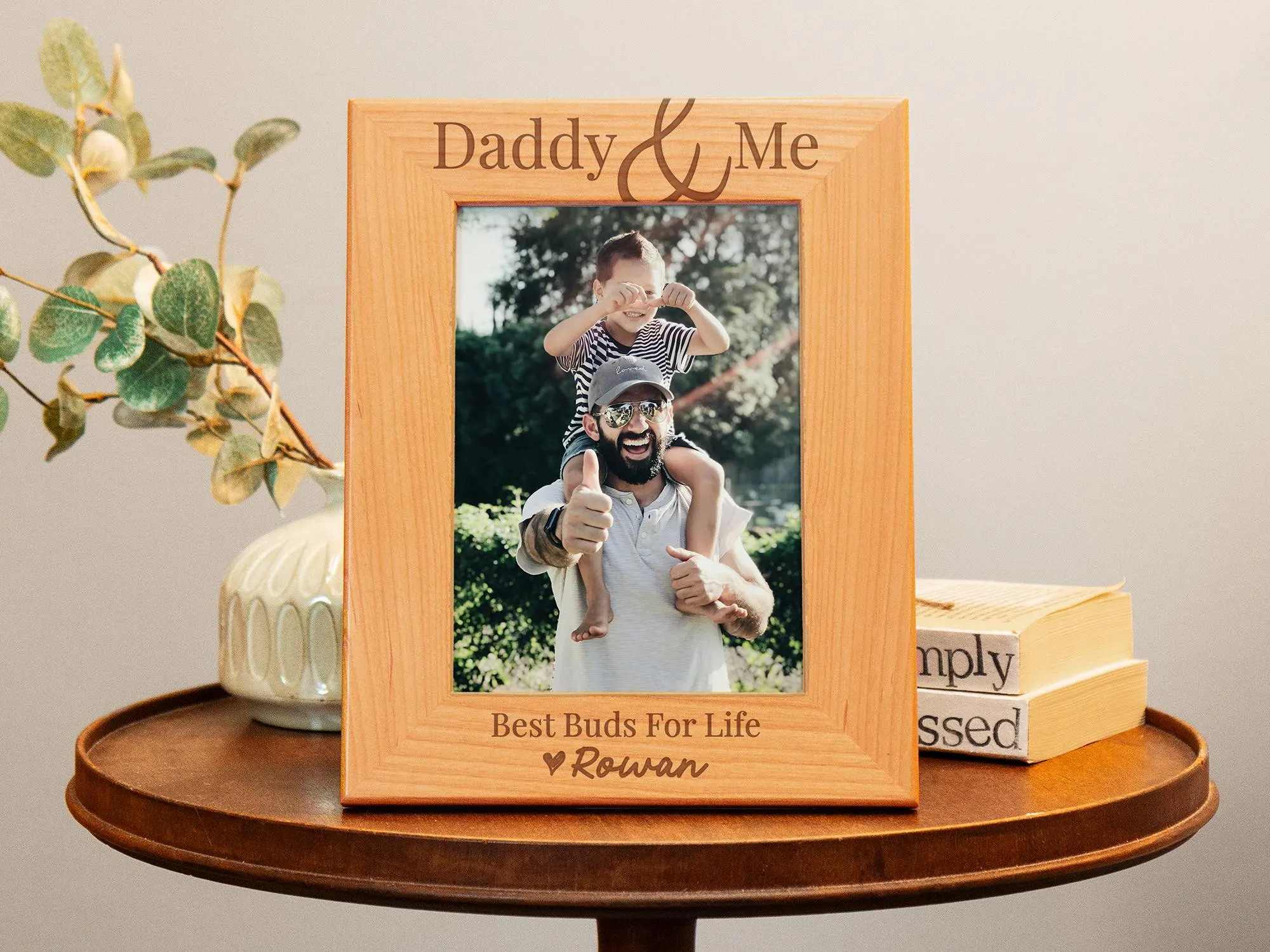 Daddy and Me Picture Frame, Custom Photo Frame, Dad Picture Frame Fathers Day Gift, New Dad Gift Personalized Picture Frames