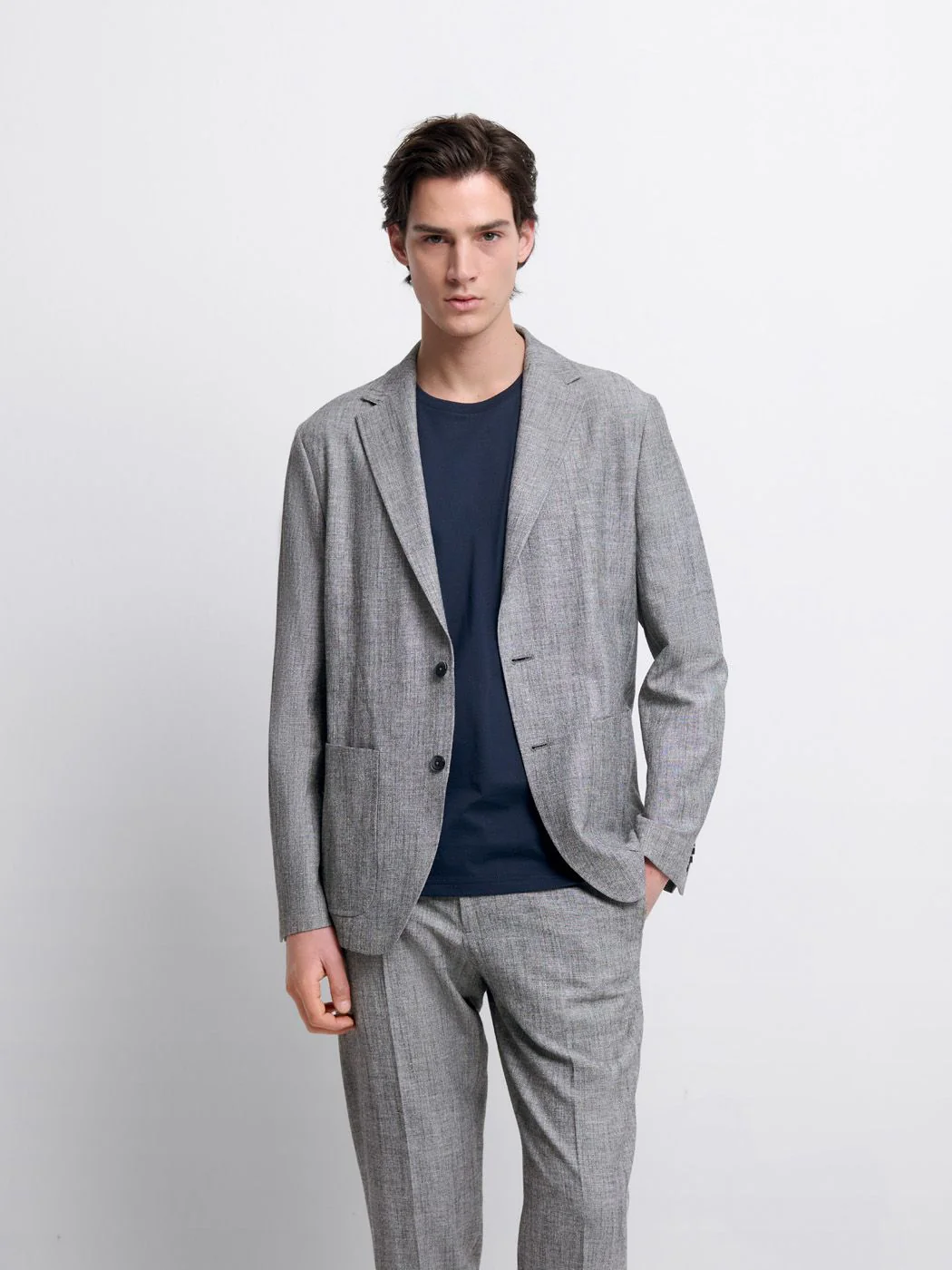 Costume 2 pièces regular gris clair