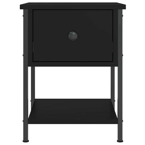 NNEVL Bedside Tables 2 pcs Black 34x35.5x45 cm Engineered Wood