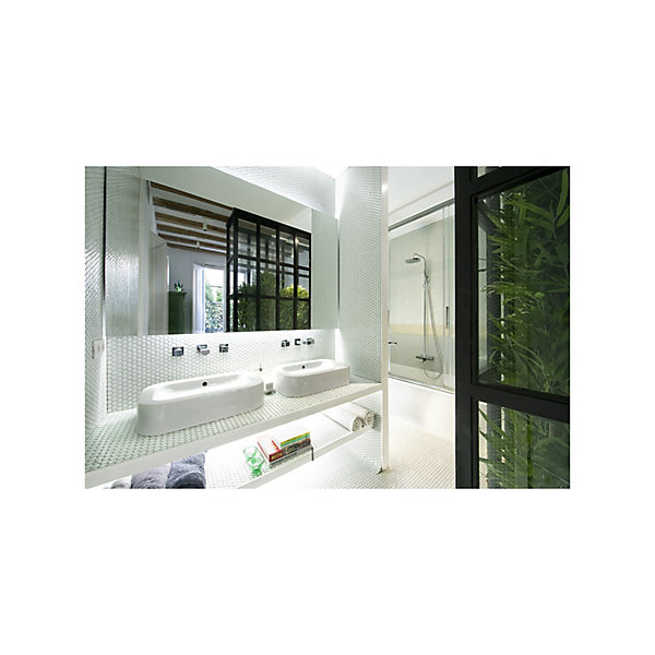 Mosaïque pâte de verre UNICOLOR HEXAGONE 2.6x2.2cm couleur : 304 Satiné boite de 2 m2