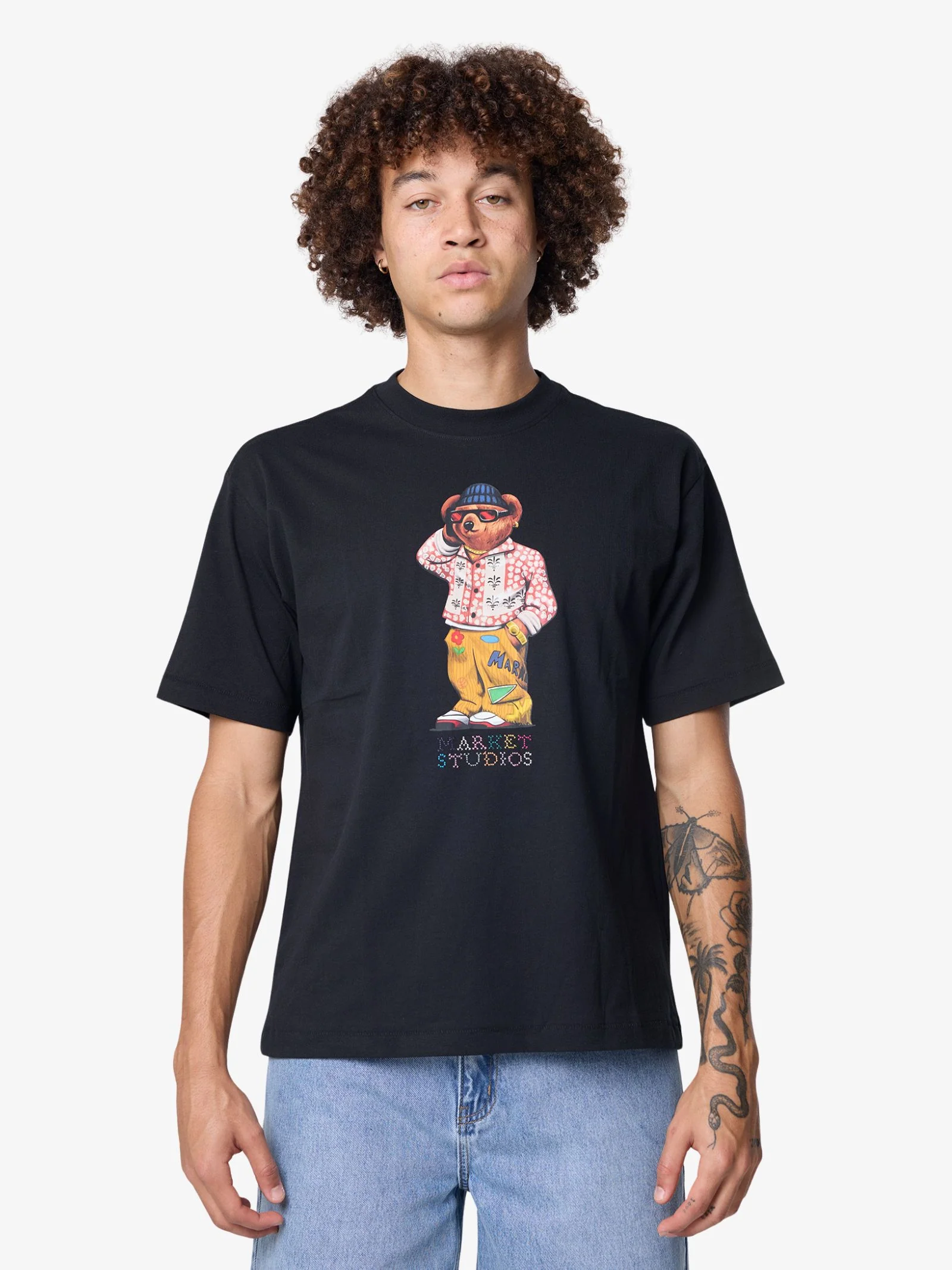Folk Fitted Bear T-Shirt