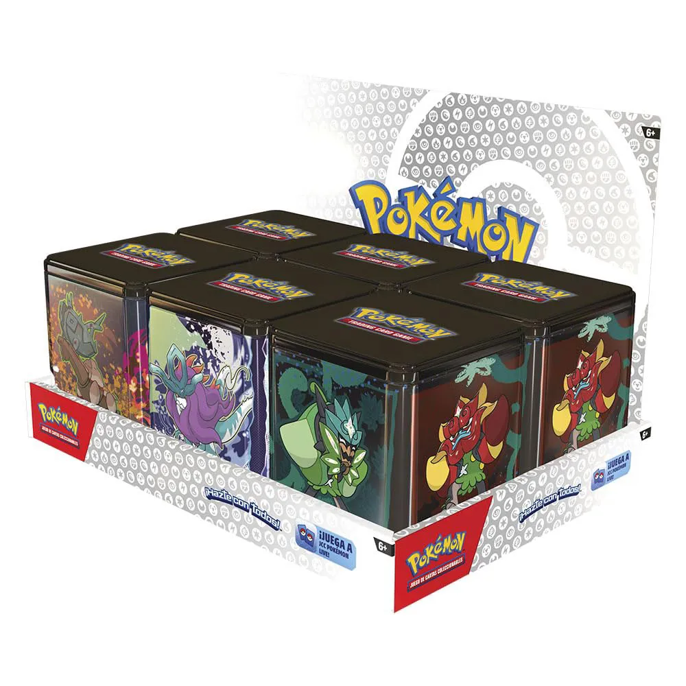 Pokemon Trading Card Game Stacking Tins Q1 2025 Spanish Deck Case