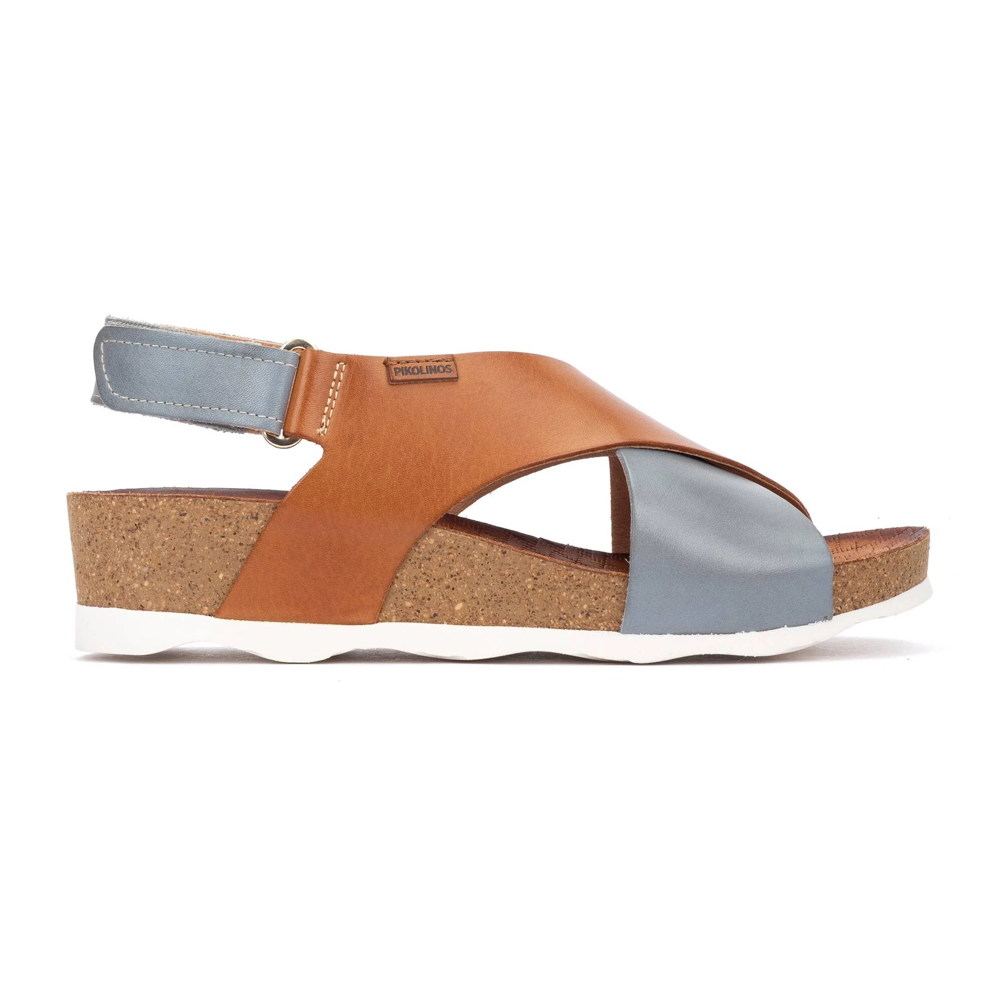 MAHON - Sandalias con cierre adherente y cuña para mujer
