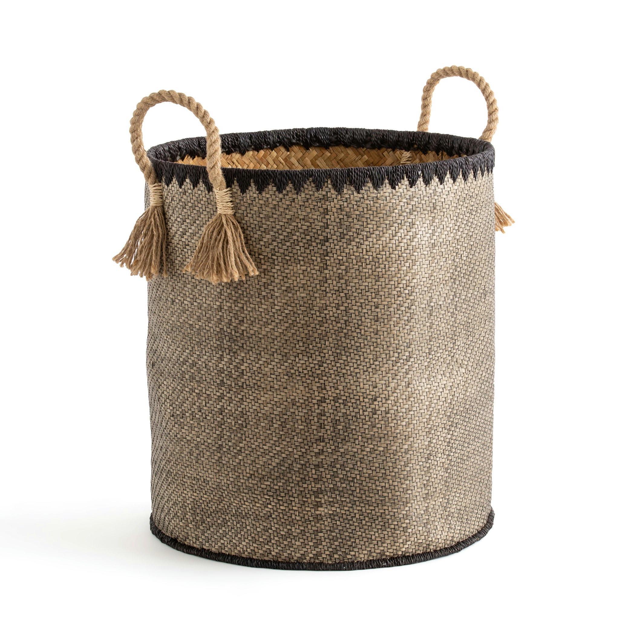 Panier haut en palmier tressé, Jak