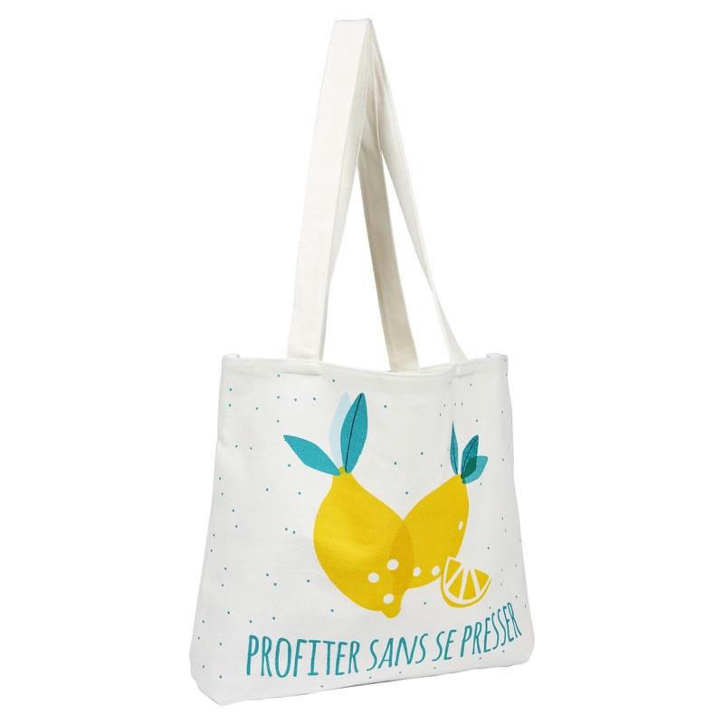 - Tote bag coton citrons
