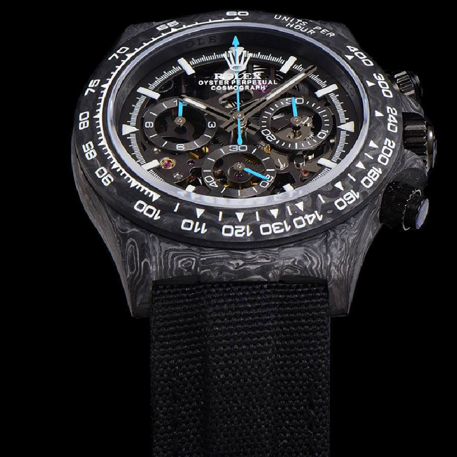 Rolex Daytona DIW Carbon Skeleton Superior Replica