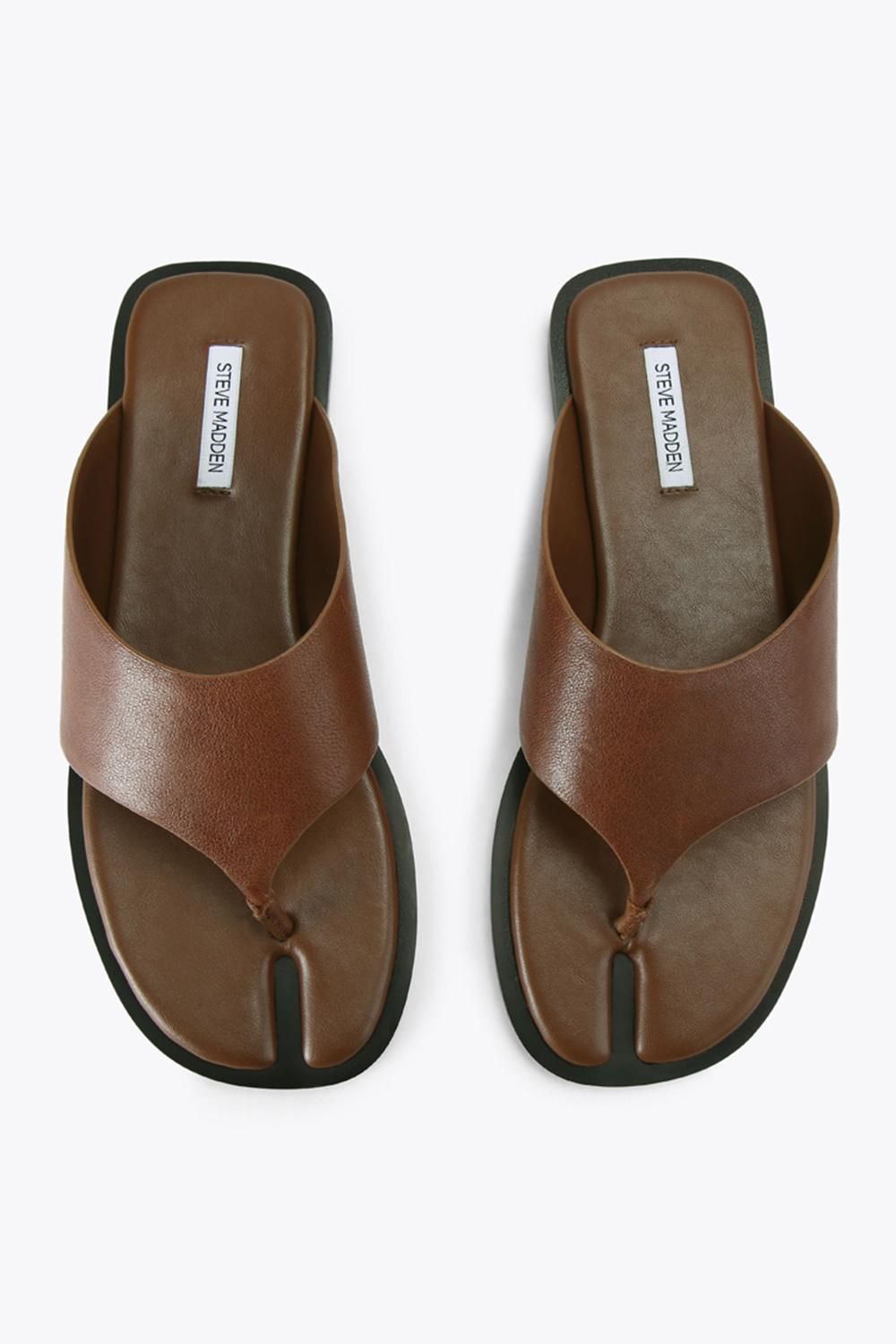 STEVE MADDEN Illia Cognac' Leather Sandals