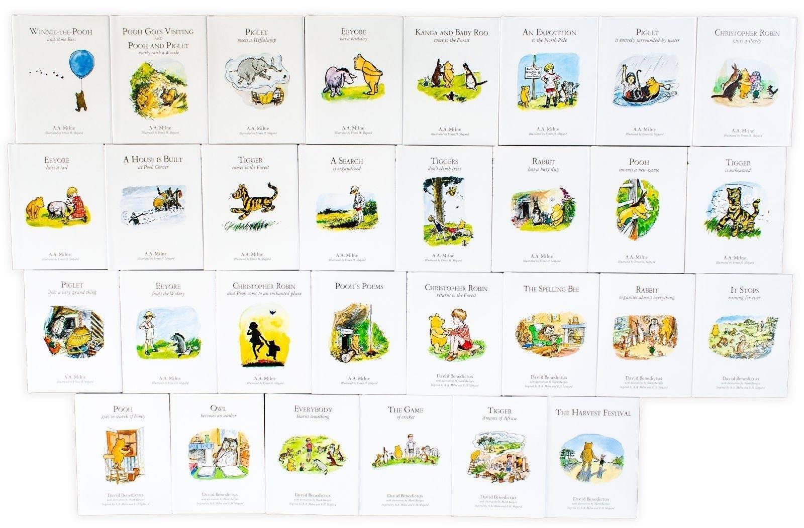 Winnie the Pooh Complete Collection 30 Books Box Set by A. A. Milne - Ages 3+ - Hardback