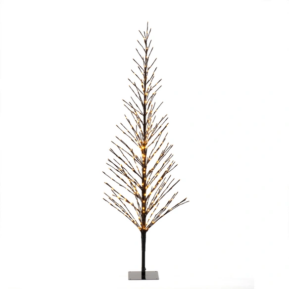 LED-Lichterbaum, Bernstein, Kunststoff, Metall