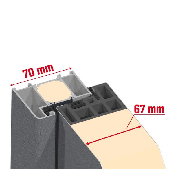 Haustür »Passivedoor Premium «, grau