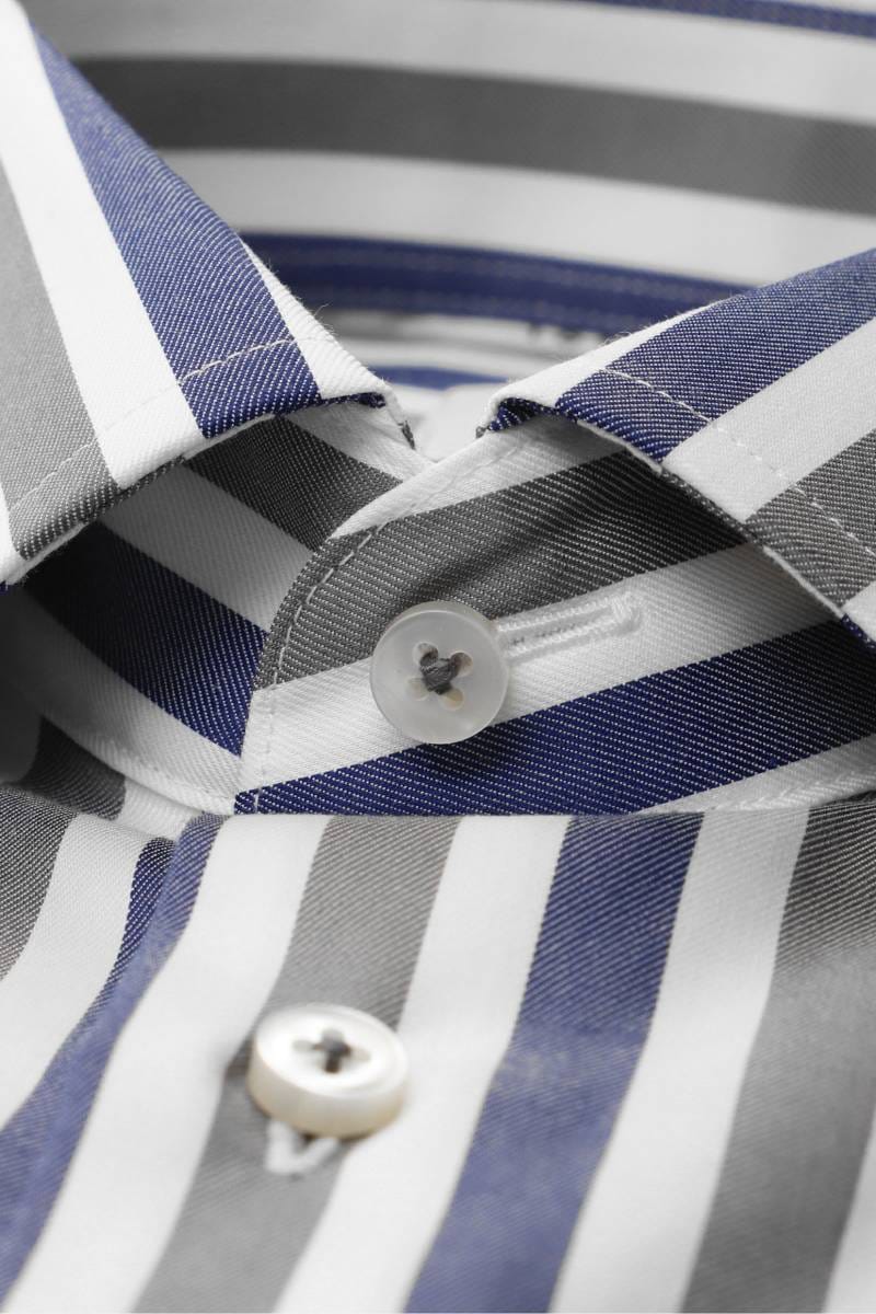 ETERNA 1863 Modern Fit Hemd marine, Gestreift