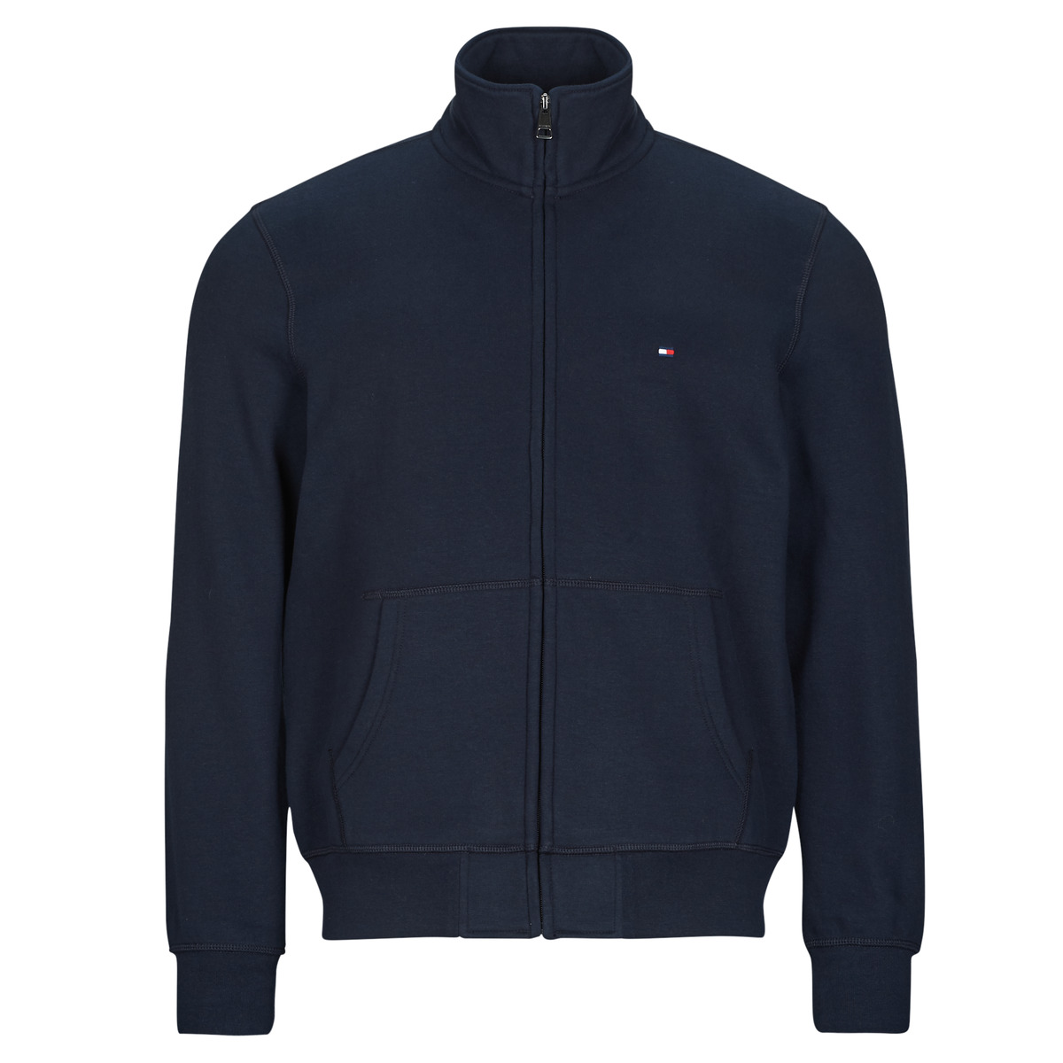 Tommy Hilfiger - ESSENTIAL FLEECE STAND COLLAR - Marine