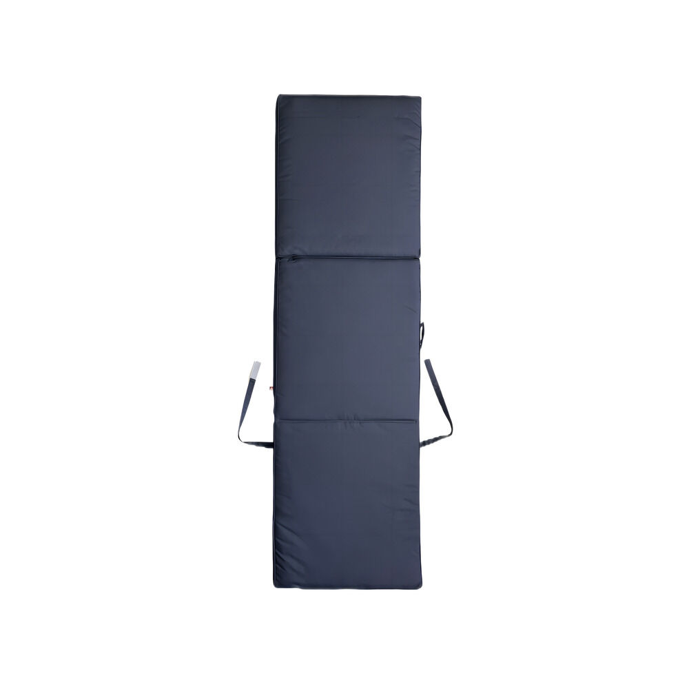 Coussin bain de soleil Oxford gris 185x55xH4cm