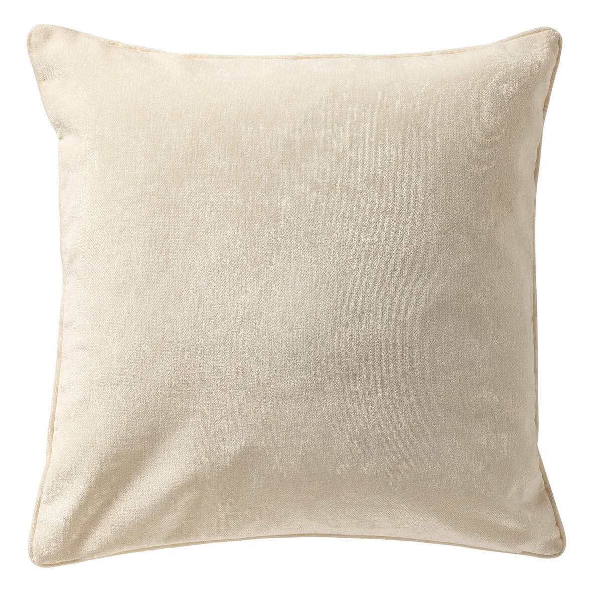 LEWY - sierkussen 60x60 cm - glansvelours - groot formaat - Snow White - wit