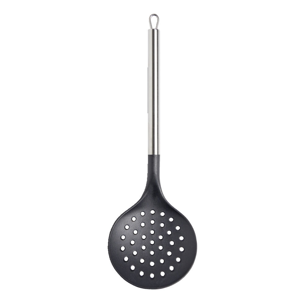 écumoire en plastique avec manche en inox L.35cm