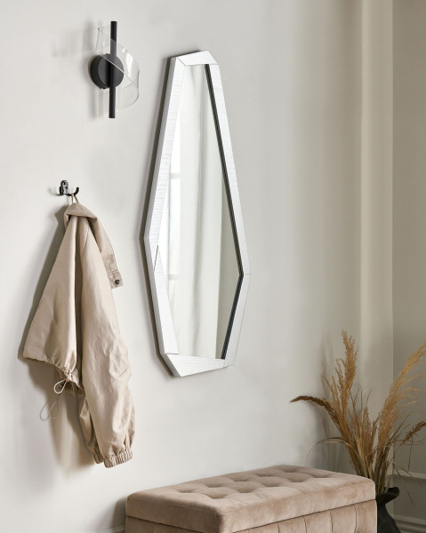 Lustro ścienne CHANU 44 x 104 cm Srebrny