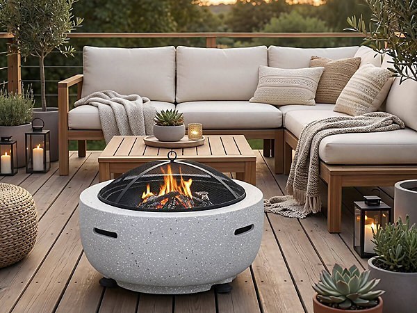 Brasero barbecue en pierre 